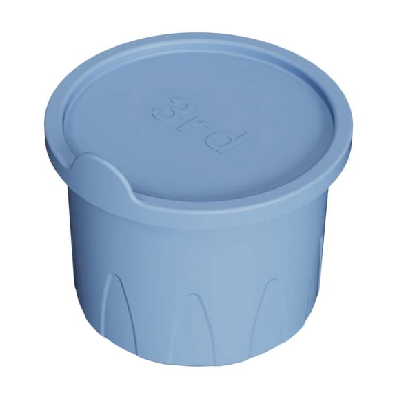Silicone Maker With Lid Hollow Cylinder Moulds For 40 Oz Ice Tray Cups Accessories, 10.7x10.5cm, Blue