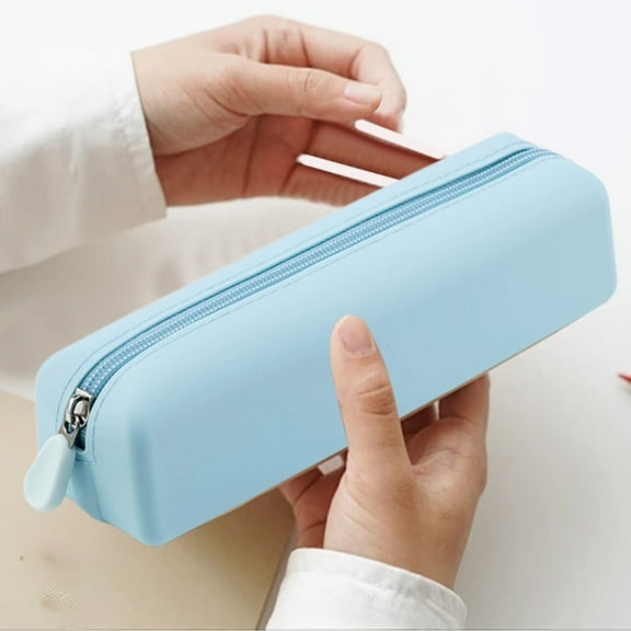 Silicone Makeup Brush Storage Bag, Dust-proof Portable Cosmetic Brush Organizer Pouch, Multi-use Silicone Pencil Case, Makeup Tools, for Travel Home Daily Use