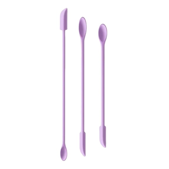 Silicone Makeup Spatula Set of 3, Cosmetic Spoon Applicator for Cream, Lotion, Serum, Skincare Jar Scoop Tool for Beauty Routine