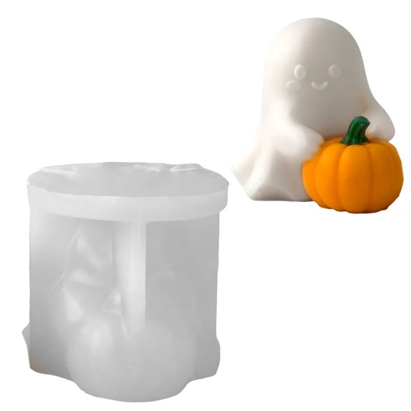 Silicone Making Mold Pumpkin Ghosty Design Ideal For Holiday Decorations