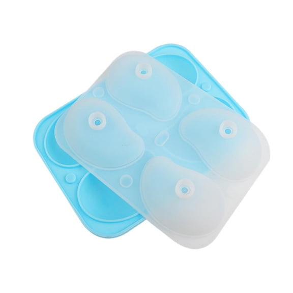 Silicone Mango-Shaped Dessert Mold with 4 Cavities for Mousse Cakes, Jellies, and Chocolates