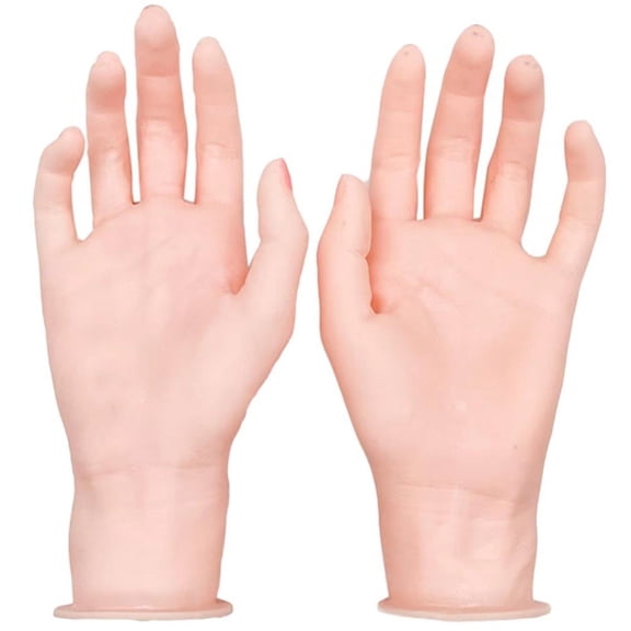 Silicone Mannequin Hand Model Nail Art Training Model Bangle Necklace Jewelry Organizer