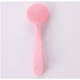 thumbnail image 1 of Silicone Manual Facial Cleansing Brush,5Inch Pink Handheld Exfoliating Massaging Brush,Face Cleaners Scrubbers,Practical and Stylish,Easys to Clean,Suitable for Men&Women Use, 1 of 5