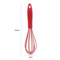 thumbnail image 1 of Silicone Manual Whisk Black 12 Inch 30x8cm, Non-scratch Commercial Egg Beater Lacteus Frother, 1 of 2