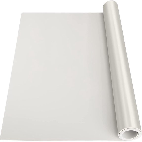 Silicone Mat Heat Resistant Mats for Countertop, Multipurpose Large Silicone Mats for Crafts Kitchen Workbench Size 48x24 inches Thick 2mm,Rolled Package,Beige