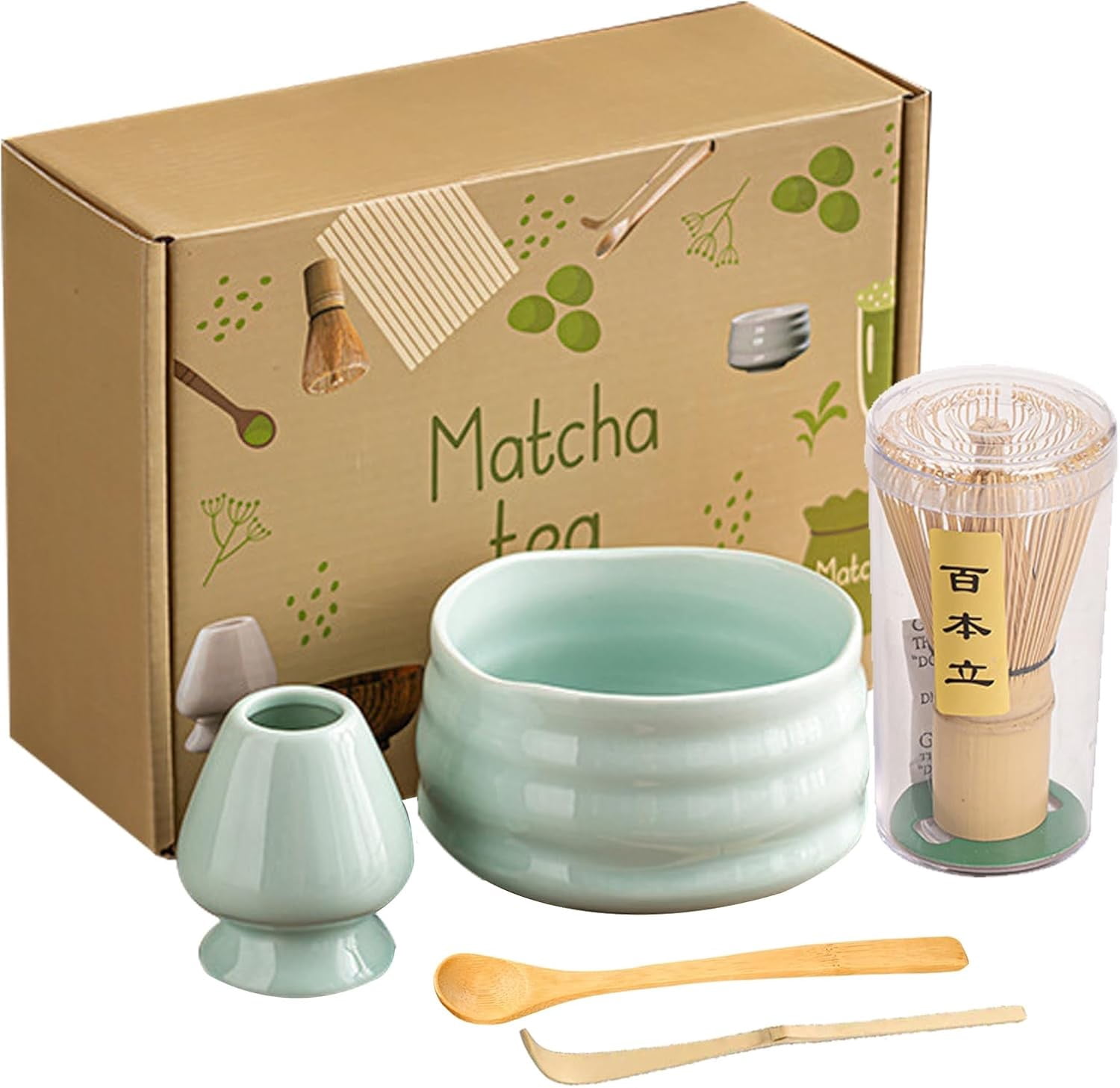 Reusable Matcha Whisk Set Resin Matcha Whisk (Chasen) – Reusable ...