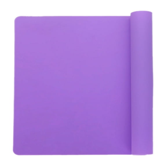 Silicone Mats for Kitchen Counter, Large Silicone Countertop Protector, Nonskid Heat Resistant Desk Saver Pad for Dishes Plates, Durable &Reusable, 1Pc, Multicolor, Easy to Clean(Purple,15.7x11.8")