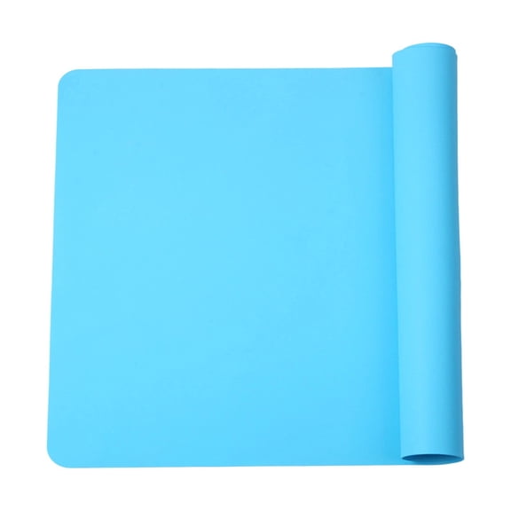 Silicone Mats for Kitchen Counter, Silicone Countertop Protector, Nonskid Heat Resistant Desk Saver Pad – 15.74X11.81 Inch Reusable Non Stick Pastry Baking Placemats for Baking Supplies(Sky Blue)