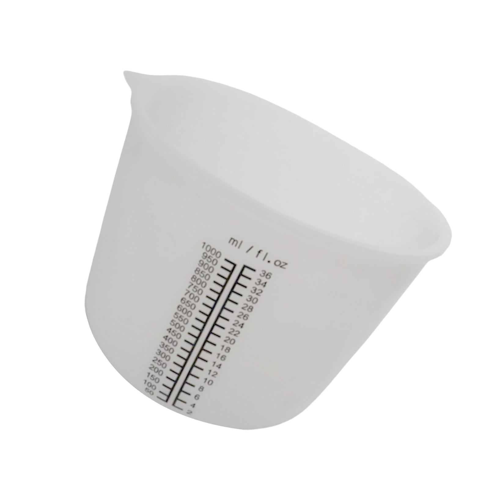 Silicone Measuring Cup with Clear Graduations Multipurpose Mixing Cup ...