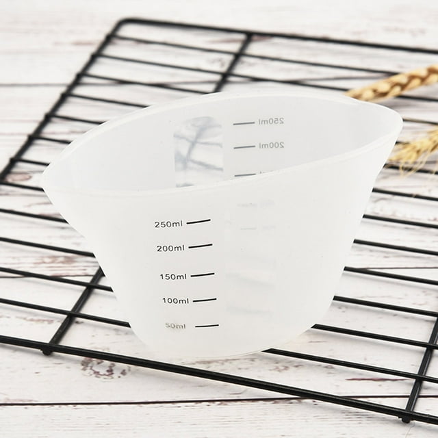 Silicone Measuring Cups, Translucent Flexible Measure Melting Cups for