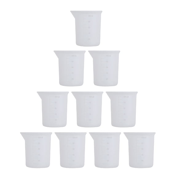 Silicone Measuring Cups for Resin Non-Stick Mixing Cups Tools,Precise Scale Toning Cup for DIY Craft Jewelry Making