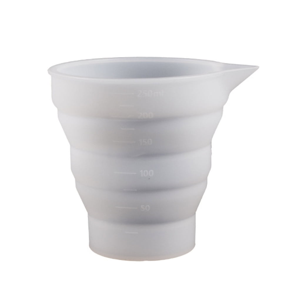 Silicone Measuring Tool Molds Dispensing Cup Clear Crystal Epoxy Resin ...