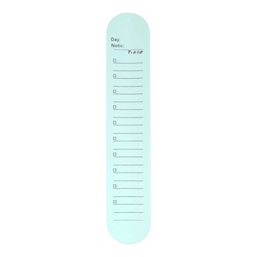 Silicone Memo Wrist Band 20cm 8 Inch Measure 237mm X 46mm Line Block Light Blue