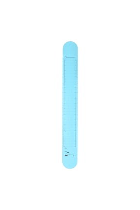 Silicone Memo Wrist Band 20cm 8 Inch Measure 238mm x 29mm Point Line, Blue