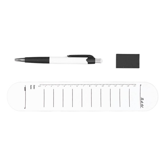 Silicone Memo Wrist Band, Professional Waterproof Erasable Reusable Flexible Wristband, Portable Memo Note for Office and School, 9.3 x 1.8 inches