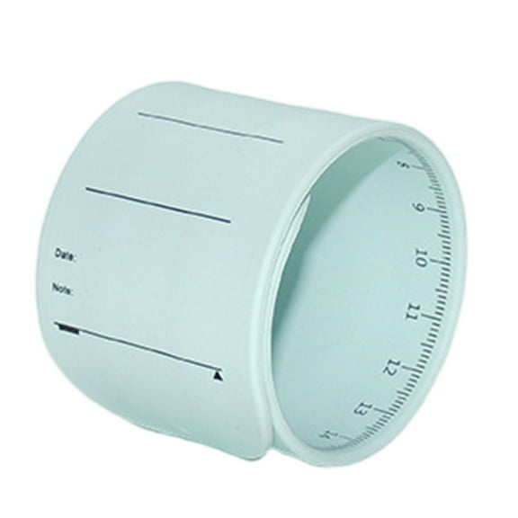 Silicone Memo Wristbands Wearable Slap Bracelet Memo Notepad with Ruler Scale Reusable Note Wristband forAdu1tStudent