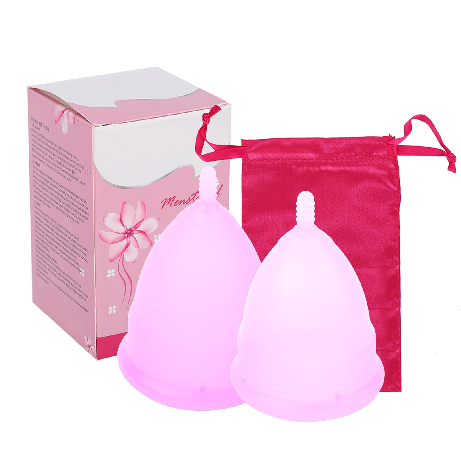 Silicone Menstrual Cup Reusable Female Lady Hygiene Cup Collector Body ...