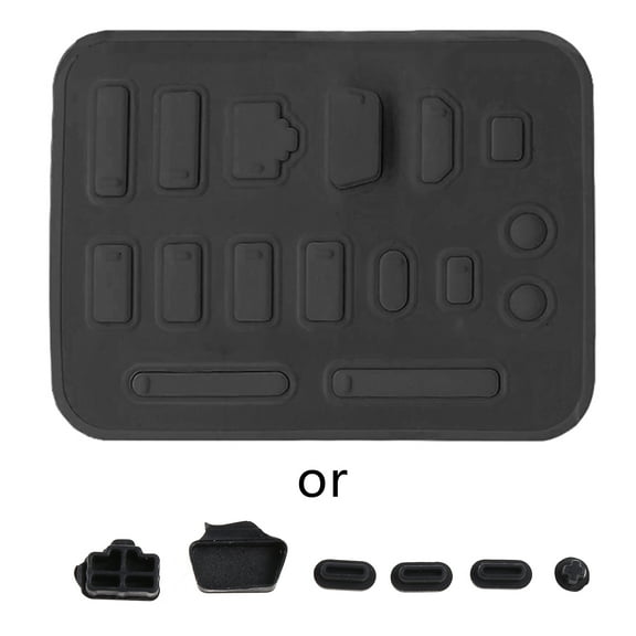 Silicone Micro USB Cap Port Cover Anti Dust Protector for Desktop PC Laptops Stopper Socket Protecor Kit