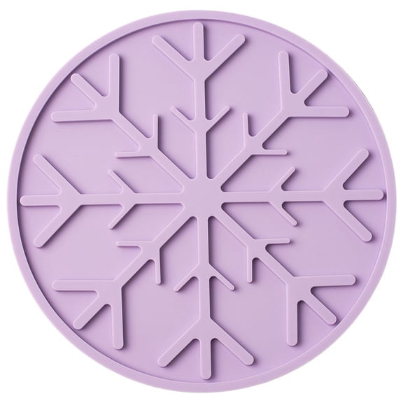 Silicone Microwave Mat Heat Resistant Multifunctional Mat, Splatter Guard, Trivet, Hot Pad, Pot Holder Round （Purple）