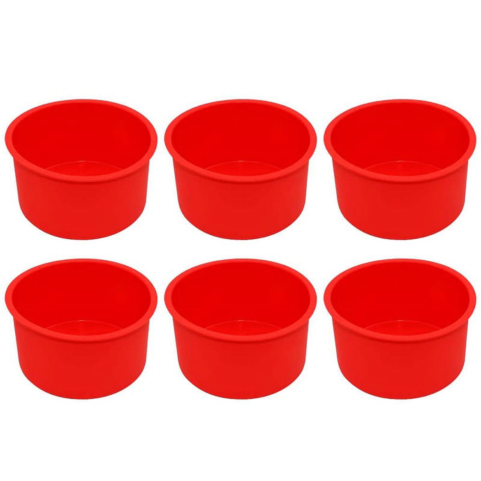 Juvale Nonstick Silicone Bakeware Baking Molds Set (4 Piece Set), Red, PACK  - Kroger