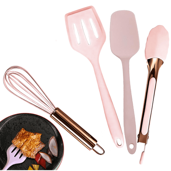 Silicone Mini Kitchen Utensil Set, Cooking Utensils for Nonstick Cookware, Kitchen Gadgets Set