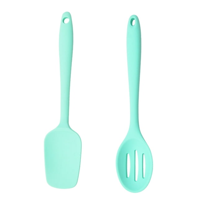 Silicone Mini Kitchen Utensils set of 2 Small kitchen tools Nonstick Cookware with Hanging Hole