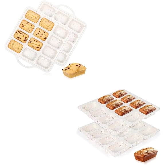Silicone Mini Loaf Pan Metal Frame Bread Molds Nonstick Baking Tray