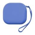 thumbnail image 1 of Silicone Mini Makeup Bag,Waterproof Lightweight Zippered Cute Purse with Wrist Strap for Bathroom Daily Use Travel,Blue, 1 of 6