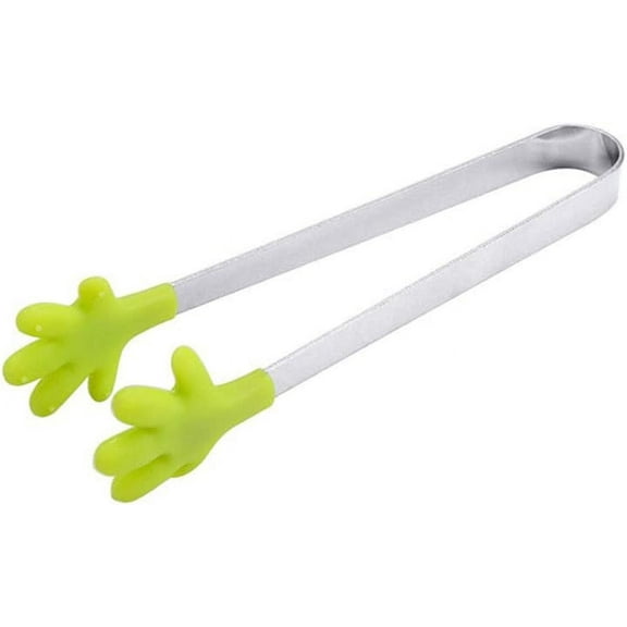 Silicone Mini Tongs, Hand Shape Food Tongs for Serving Food, Ice Cube, fruits, Sugar, Barbecue Kitchen Gadgets