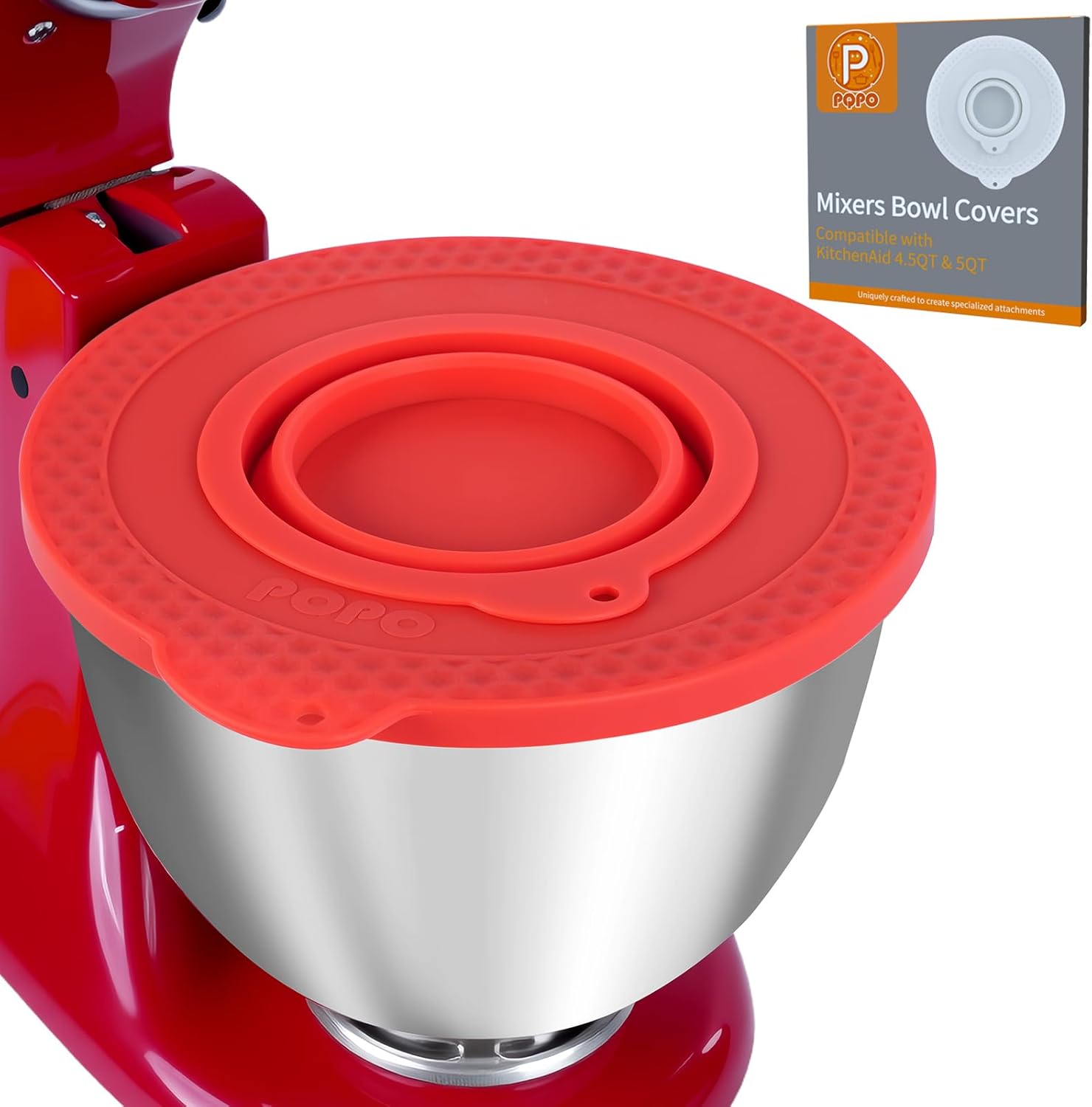 Stand Mixer Cover - Quilted Protective Dust Cover In Red (12x8x17 Inches)