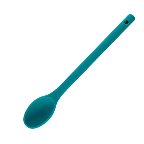 Silicone Mixing Spoon with Long Handle, Heat Resistant Nonstick Kitchen Serving Spoon for Cooking, Baking, Stirring & Mixing, BPA Free Silicone Stirring Spoon