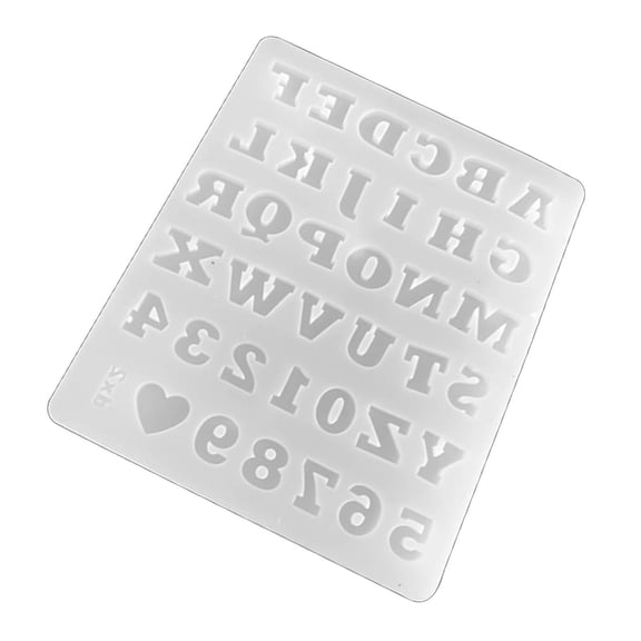 Silicone Mold 26 Letters Epoxy Resin 0-9 Digital Alphabets Letters Casting Tool Jewellery Making Supply