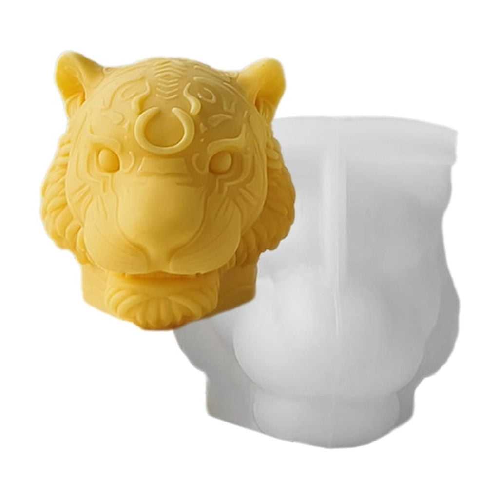 Silicone Mold 3D Head Gypsum Resin Castings Cake Baking for Fondant Chocolate Decorating Tool Head Silicone Gypsum Mold Epoxy Castings Soap Chocolate Cake Baking Tool Table Home Decorations