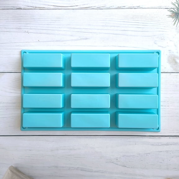 Silicone Mold, Candy Mold, 12 Cavity Chocolate Bar Molds for Baking, Cake Decorating, Holiday Treats, 1 Count