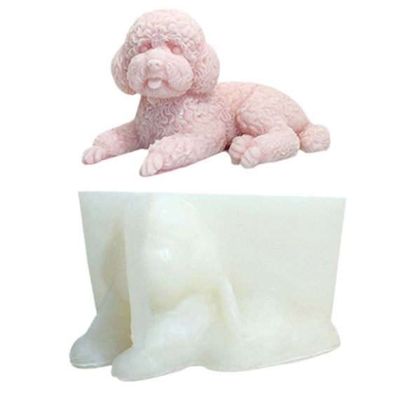 Silicone Mold Dog Soap Plasters Mold Resin Craft Chocolate Cake Baking Tool Home Dcorations Gypsum Mould