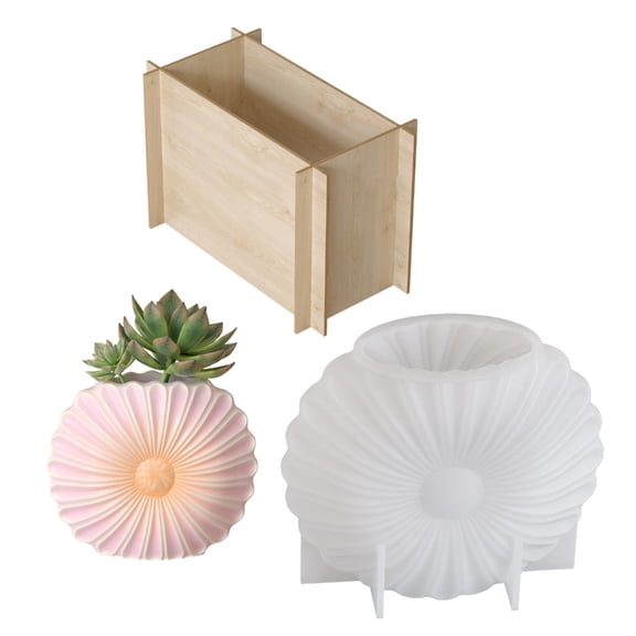 Silicone Mold For Sunflower Vase DIY Projects Great For Resin And Plaster Creations With Realistic 3D Design