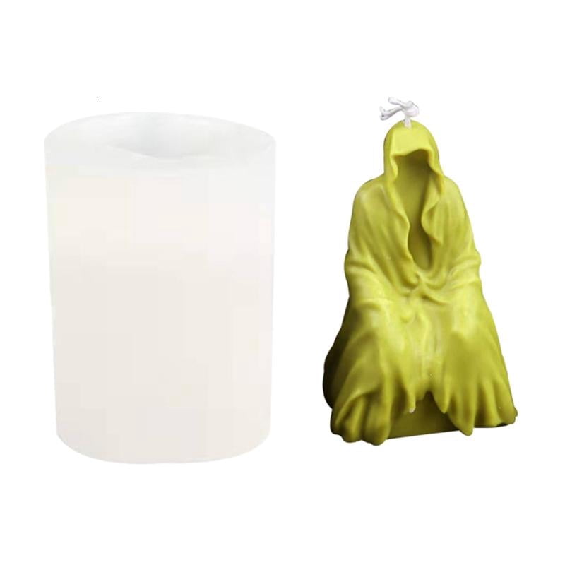 Silicone Mold Ghost Waiter Meditating Candle Mold Cake Decorating Soap Mould