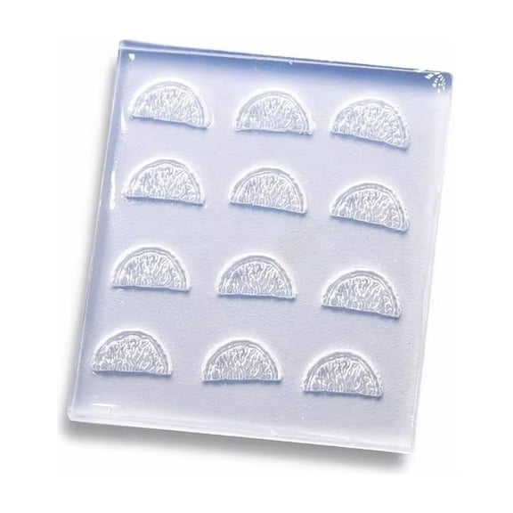 Silicone Mold Half Lemon Slices Shape Crafting Pendant for Jewelry and Desktop Display
