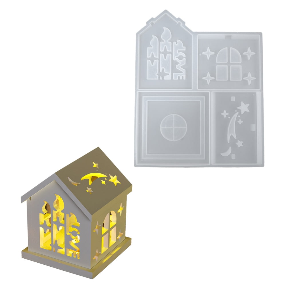 Silicone Mold House Candle Holder Moulds Handmade Crafting Moulds for Crafts
