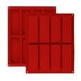 thumbnail image 1 of Silicone Mold Rectangular Bar Cavity Moulds for Chocolate Truffles and Energy Bars Non-Stick & Flexible for Easy Release Perfect for Home Bakers and Candy Making Topliu, 1 of 8
