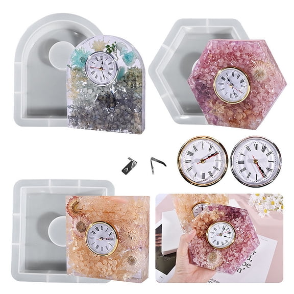 Silicone Mold for Resin Clock Making Durable Premium Silicone with Unique Shape for DIY Roman Numeral Clock Faces Easy Release Craft Mold for Epoxy Resin Gifts