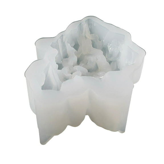 Silicone Mold Reusable Irregular Shape Non-stick Clear Texture Heat Resistant DIY Crafts Faux Crystal Cluster Stone Shape Ice Pillar Epoxy Resin Mold