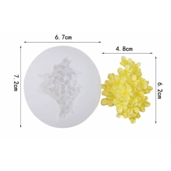 Silicone Mold Set for Aromatherapy Plaster Floral Designs Home Car Vent Decor DIY Essential Oil Diffuser