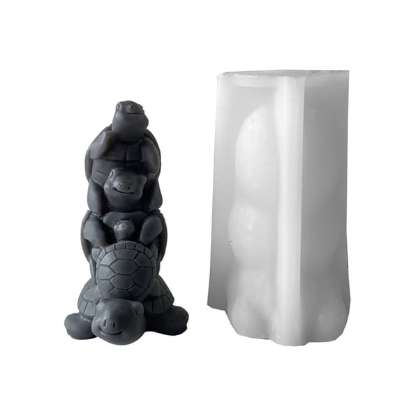 Silicone Mold for Turtle and Rabbits Make Your Own Delicious Treat Home Resin Mold Family Resin Soap