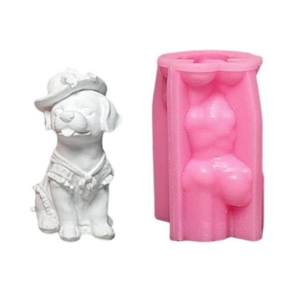 Silicone Molds Molds 3D Dog Plasters Molds Casting Molds Ornament Molds Epoxy Resin Molds Craft Supplies