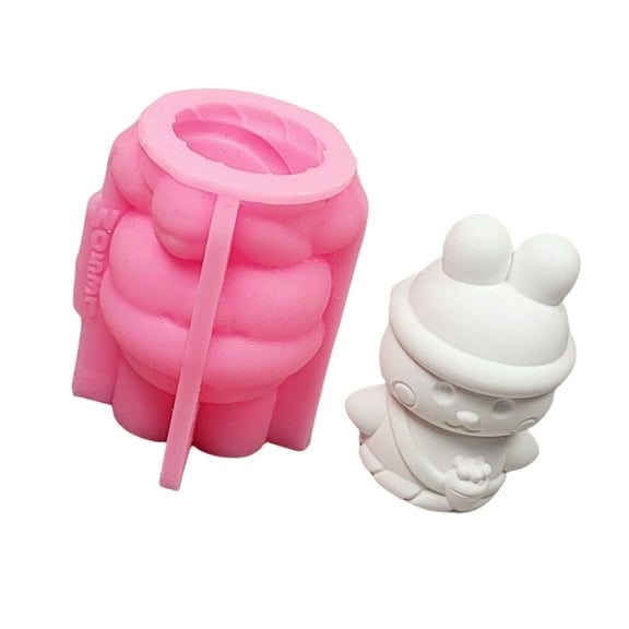 Silicone Molds Molds Rabbits with Carrot Plasters Molds Casting Molds Ornament Molds for Making