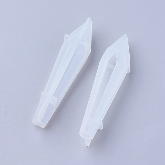 Silicone Molds Resin Casting Molds For UV Resin Epoxy Resin Jewelry Making Bullet White 65x14mm Inner Size: 5x48mm