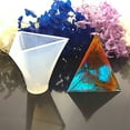 thumbnail image 1 of Silicone Molds Resin Casting Molds For UV Resin Epoxy Resin Jewelry Making Pyramid White 58.5x58.5x55mm Inner Size: 50x50x50mm, 1 of 1