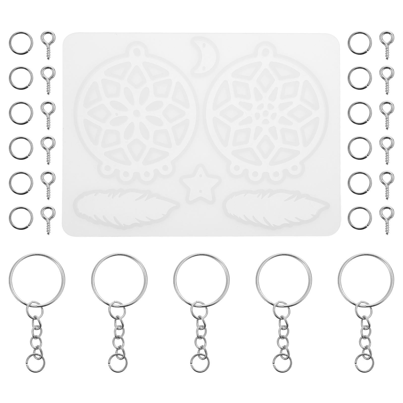 Silicone Molds Resin Epoxy Crystal Pendants Epoxy Resin Casting Molds