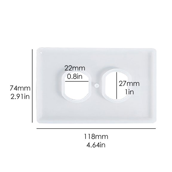 Silicone Molds, Silicone Mold Making Kit, Silicone Mould Epoxy Resin Mold Socket Panel Light Switch Cover DIY Craft Decor